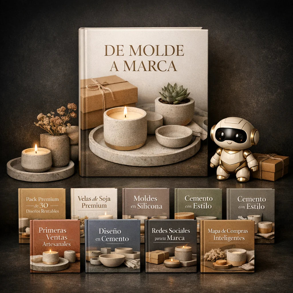 CURSO DE CEMENTO ARTESANAL + ASISTENTE IA + 8 BONOS EXCLUSIVOS DE REGALO !!